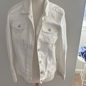 Classic White Women's Jean Jacket